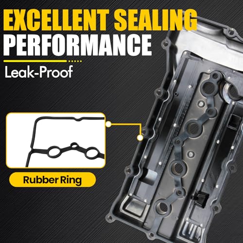 MILIPARTS Upgread Aluminimun Engine Valve Cover Compatible with 2010-2016 Hyundai Sonata Tucson Kia Forte Optima Rondo Spor-tage 2.0L 2.4L Replace 224102G100 - Image 4