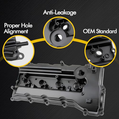 MILIPARTS Upgread Aluminimun Engine Valve Cover Compatible with 2010-2016 Hyundai Sonata Tucson Kia Forte Optima Rondo Spor-tage 2.0L 2.4L Replace 224102G100 - Image 3