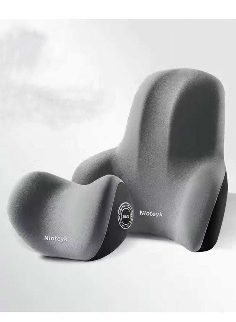 general Car lumbar support headrest, car neck pillow, car seat cushion, back cushion, waist cushion, memory foam lumbar support pillow, and support cushion - Image 4