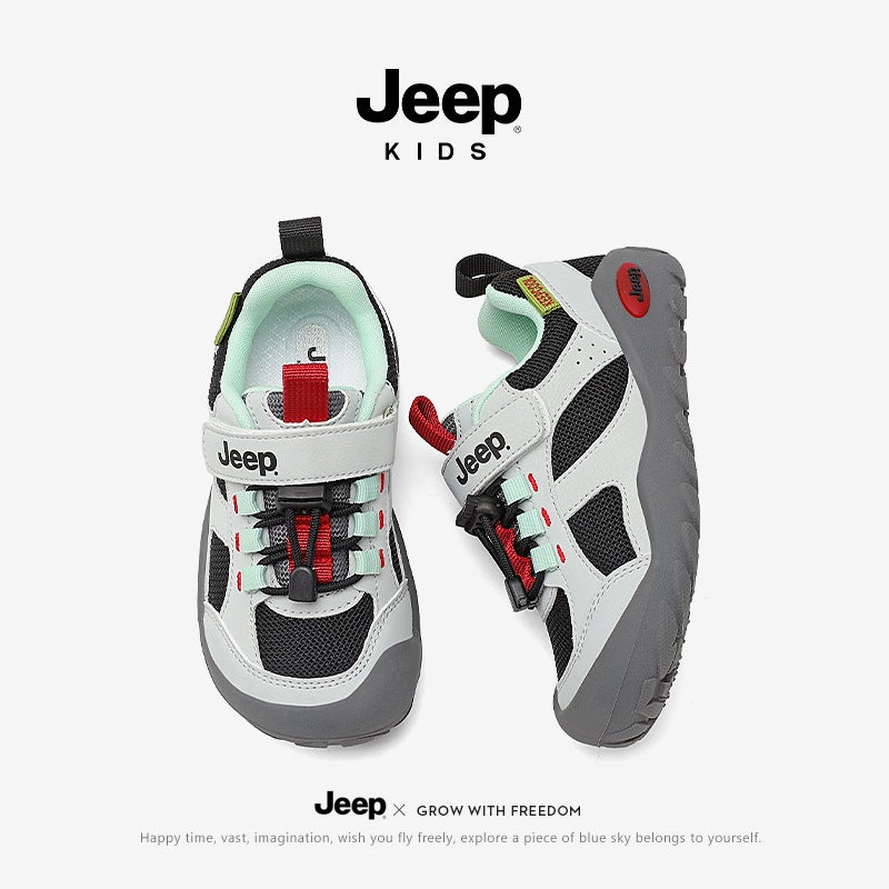 Jeep Children'S Shoes Children'S Outdoor Shoes Spring Non-Slip Boys' Baby Breathable Shoes Mountaineering Shoes Girls' Casual Sneaker - Image 3