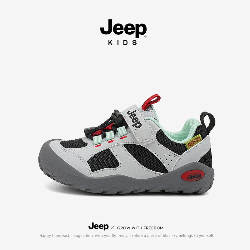 Jeep Children'S Shoes Children'S Outdoor Shoes Spring Non-Slip Boys' Baby Breathable Shoes Mountaineering Shoes Girls' Casual Sneaker - Image 2