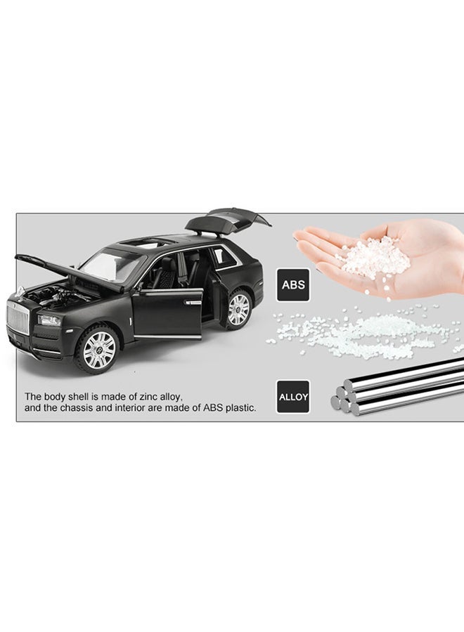 Rolls Royce Cullinan Zinc Alloy Toy Car Durable Sound And Light Effect Black - Image 3