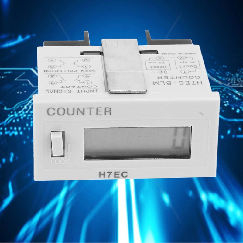 H7EC عداد BLM الرقمي الكهربائي المجمع 6 أرقام شاشة LCD عرض - Image 5