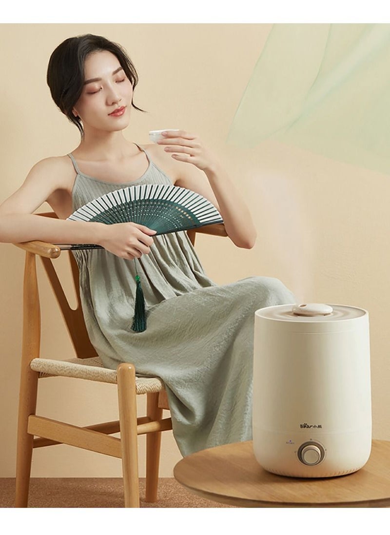 Bear - 4.5L Humidifier Cool Mist Quite Fog Creator Purification Aroma Diffuser Humidifier Top-table for Bedroom and Office 2 Pin Plug (CN Version) - Image 1