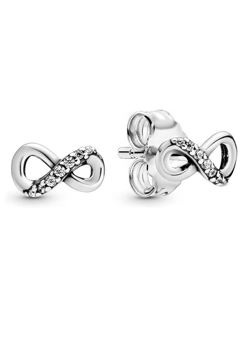 تشوميل أقراط إنفينيتي المتلألئة - أقراط مذهلة للنساء - ومرصعة بالزركونيا المكعبة - - Image 1