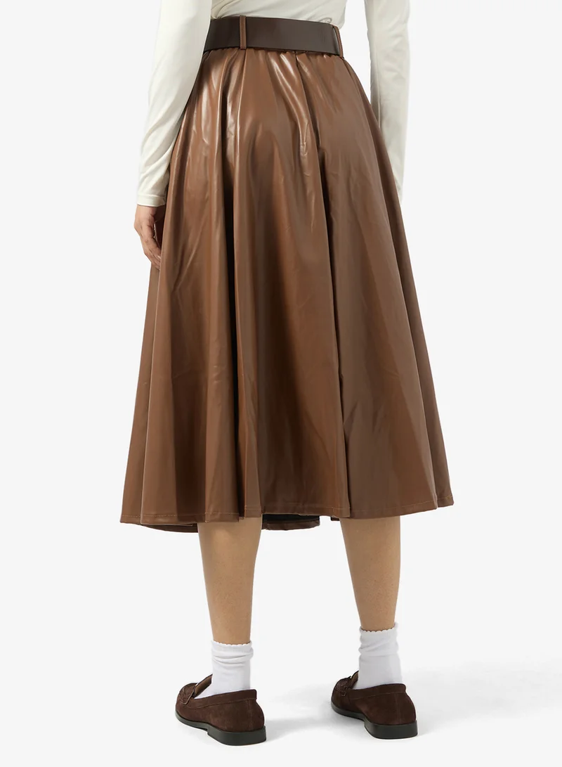 Ginger A Line Box Pleat Skirt