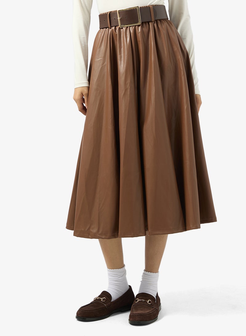 Ginger A Line Box Pleat Skirt - Image 1