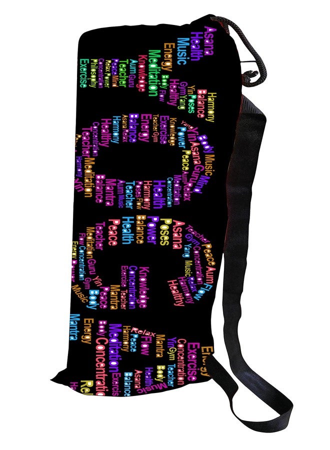 Active Elements Breathable Fabric & Printed Yoga mat Cover/Bag for 3 or 4 mm Standard Size. Yoga Cover Flat : 7 x 26 inch - Image 2