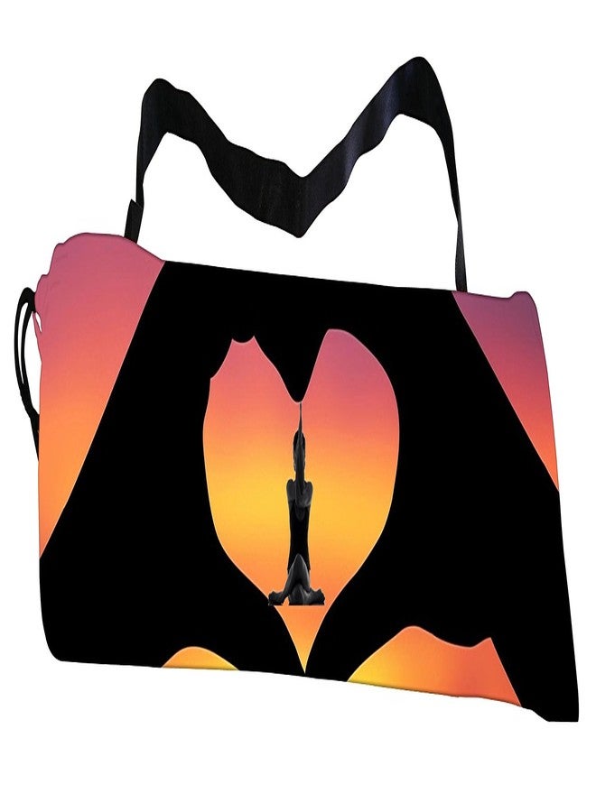 Active Elements Breathable Fabric & Printed Yoga mat Cover/Bag for 3 or 4 mm Standard Size. Yoga Cover Flat : 7 x 26 inch - Image 3