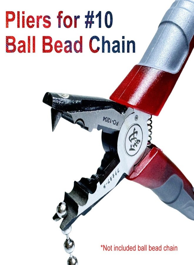 ROEIEIS Chain Joining Tool Pliers for Beaded Ball Chain Cutting and Joining - Splicing Combination Tool for #10 Metal Chain - Image 5