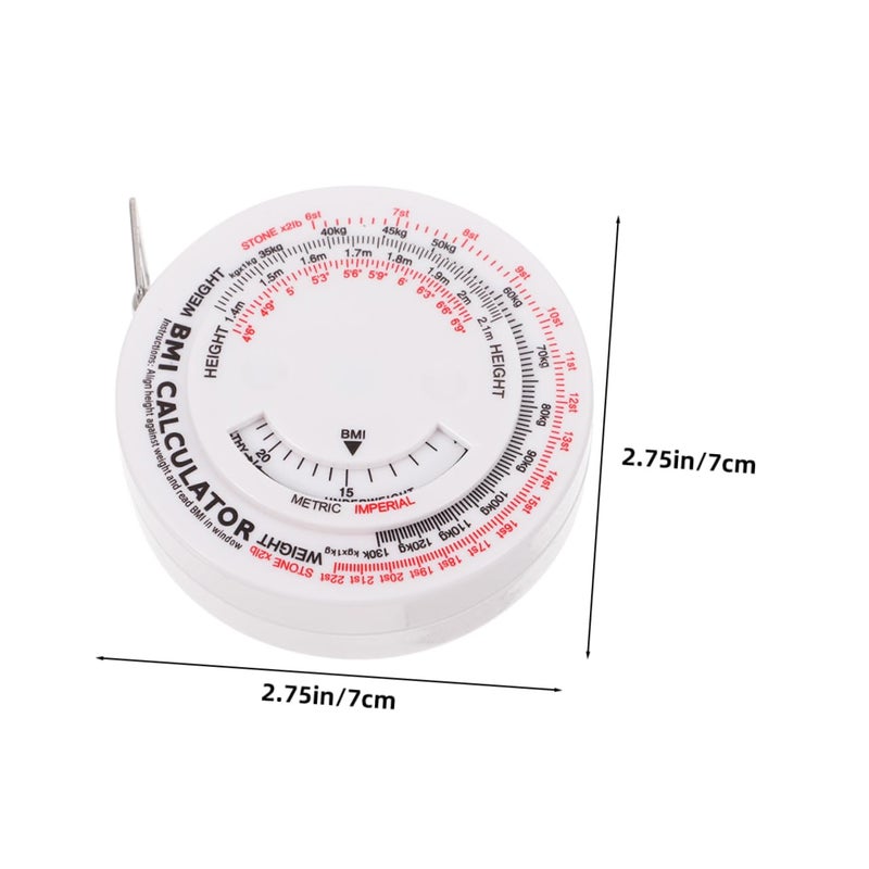 Flexible Body Tape Measure for Accurate Waist Health and BMI Fitness Tracking - Image 3