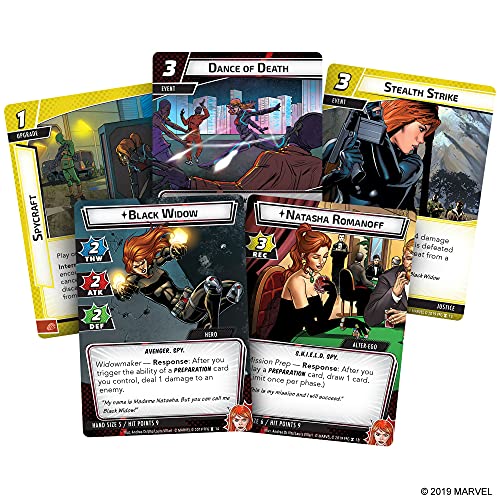 Asmodee Marvel Champions The Card Game Black Widow HERO PACK - Cooperative Superhero Strategy Game for Kids and Adults, Ages 14+, 1-4 Players, 45-90 Minute Playtime - Image 3