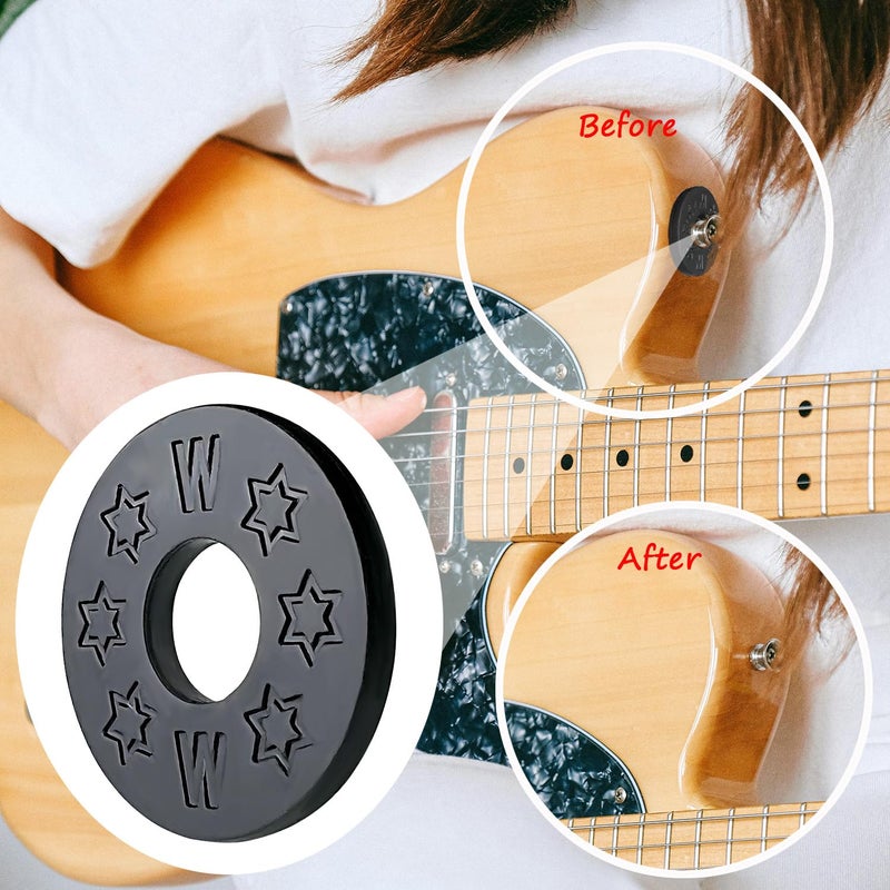 FOJOO 16 Pcs Guitar Strap Locks, acoustic guitar strap adapter for Electric, Acoustic & Bass Guitars, Strap Locks Compatible with Fender, Dunlop, Ernie Ball & More (Black) - Image 5