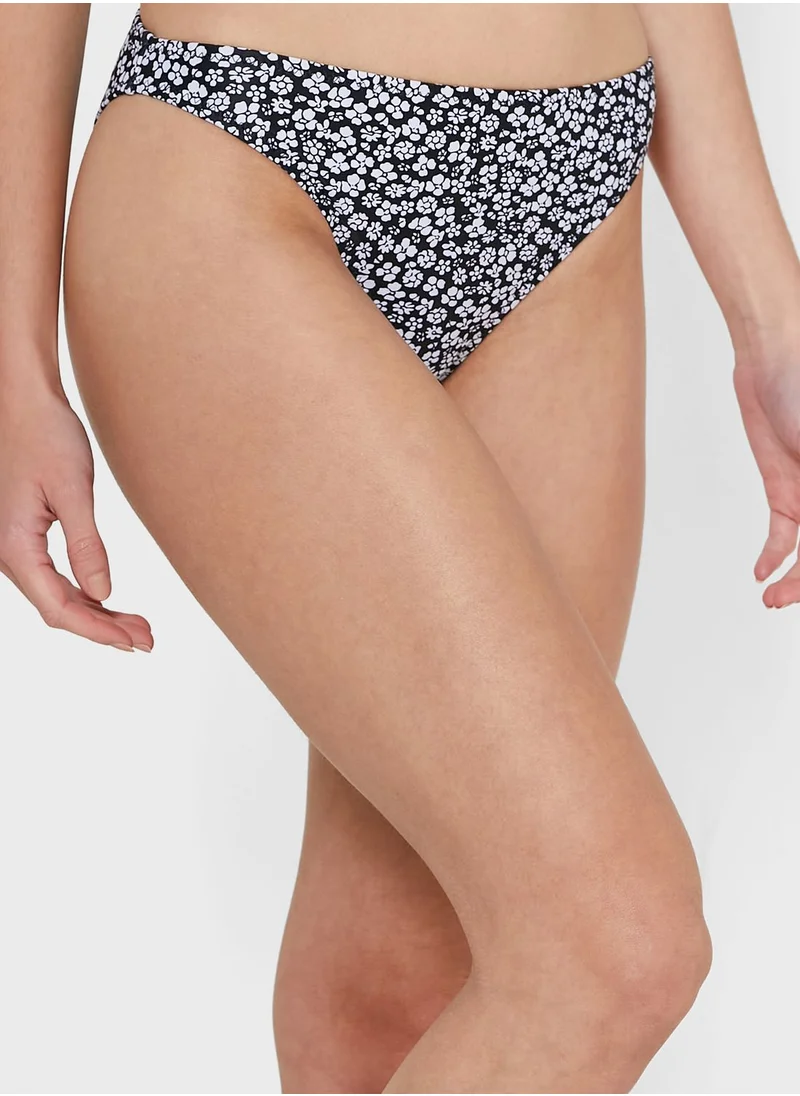 VERO MODA Floral Print Bikini Bottom