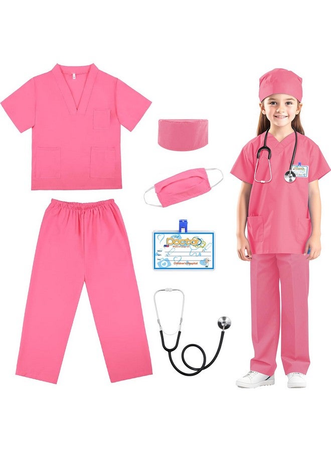 RioRand Doctor Costume For Kidstoddler Nurse Scrubs With Accessories Christmas Dress Up Cosplay For Boys Girls 311 Years - Image 1
