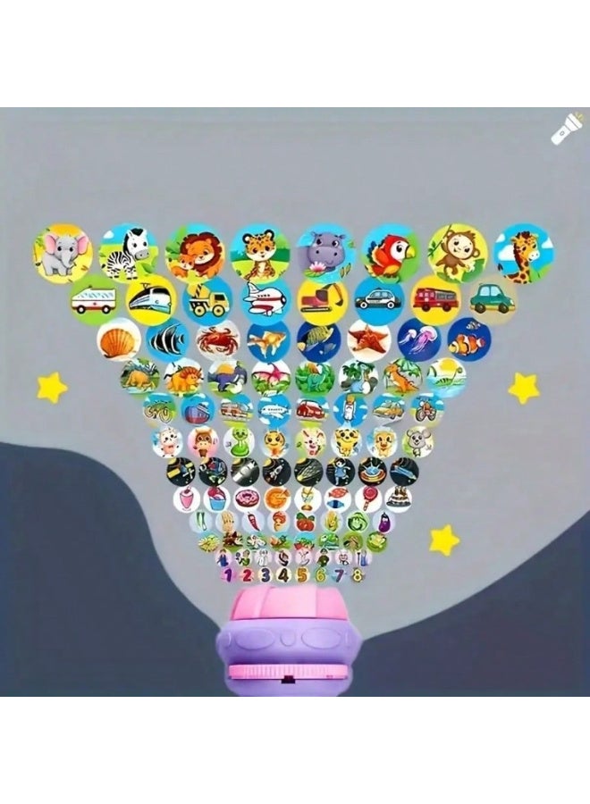 Projection Flashlight Educational Toys Bedtime Night Lamp for Boys Girls 48 Images - Image 3