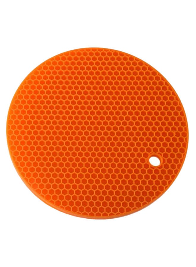 NIBEMINENT Non-Slip Insulation Pad Waterproof Placemat Orange