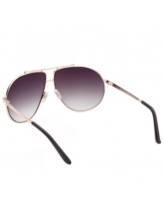 GUESS Unisex Aviator Large Sunglasses with Brown Lenses - GU5208S 32P 64mm - Image 2