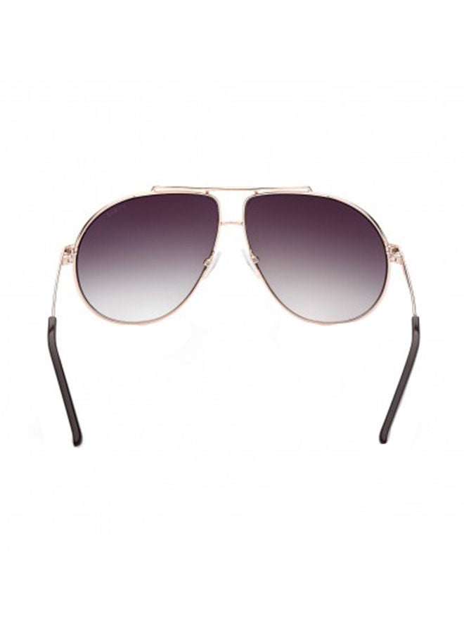 GUESS Unisex Aviator Large Sunglasses with Brown Lenses - GU5208S 32P 64mm - Image 3