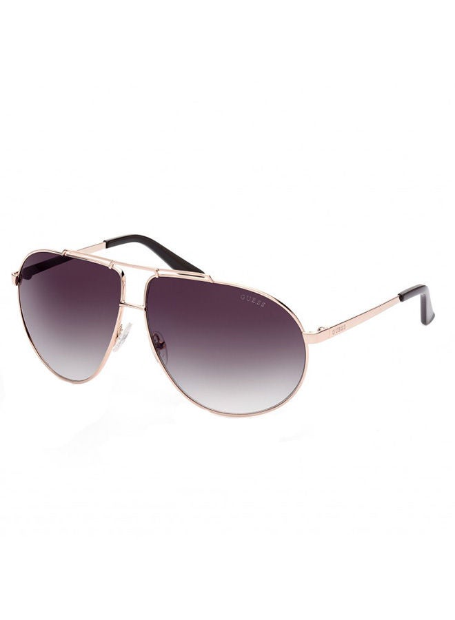 GUESS Unisex Aviator Large Sunglasses with Brown Lenses - GU5208S 32P 64mm - Image 1