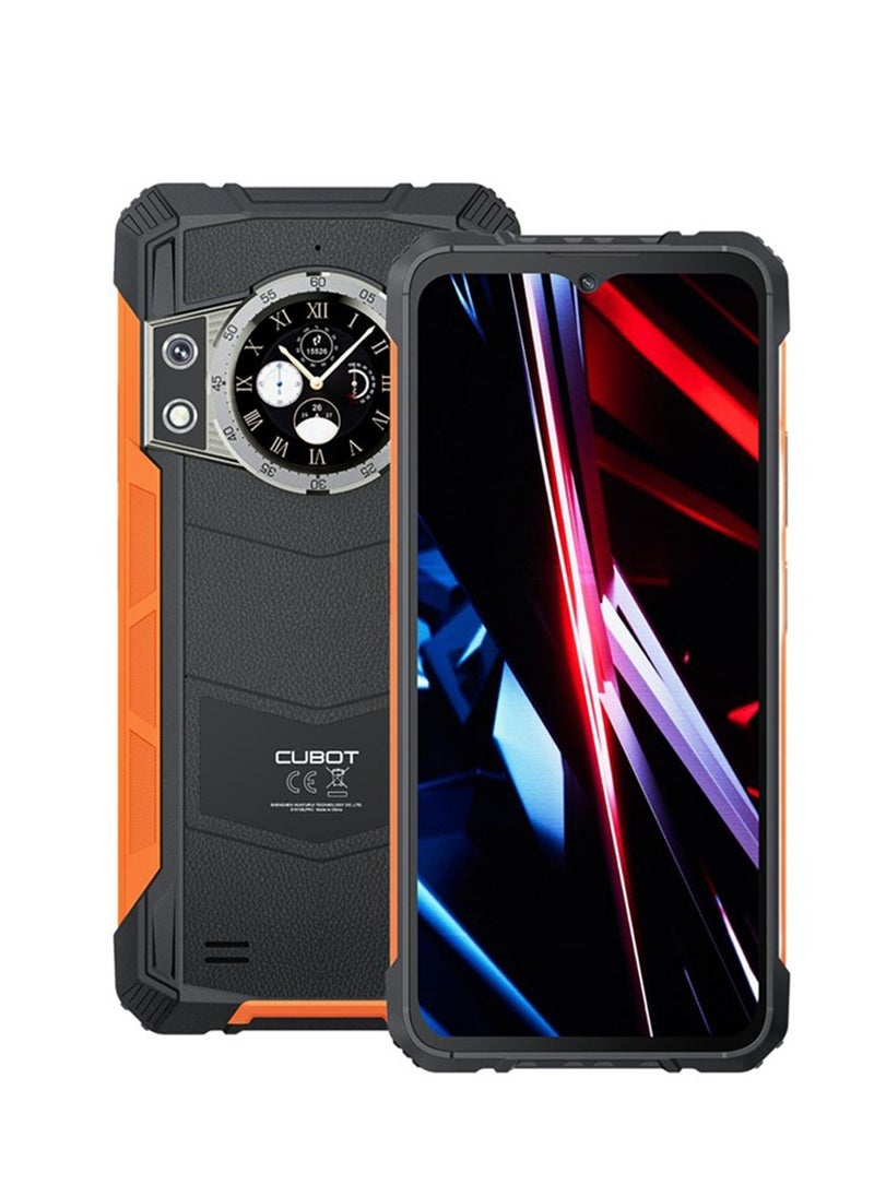 Cubot KINGKONG ACE 3 Rugged Phone 6.583'' 90Hz FHD+ Display Android 14 8GB RAM 256GB ROM 100MP + 32MP Camera Waterproof Rugged Slim Mobile Fast Charging 5100mAh Battery Black-Orange  - Image 1