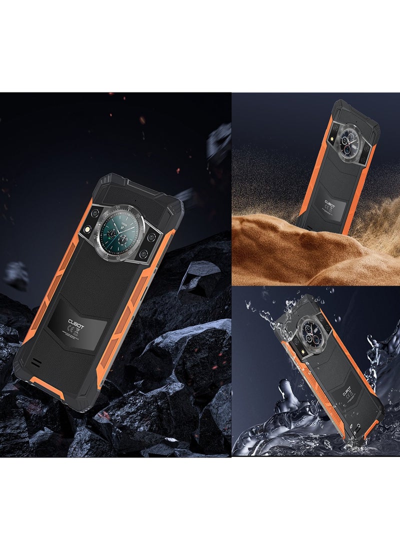 Cubot KINGKONG ACE 3 Rugged Phone 6.583'' 90Hz FHD+ Display Android 14 8GB RAM 256GB ROM 100MP + 32MP Camera Waterproof Rugged Slim Mobile Fast Charging 5100mAh Battery Black-Orange  - Image 4