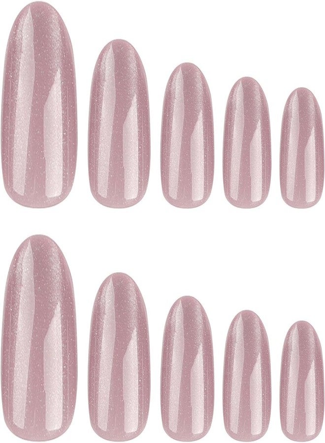 Xarnish Cat Eye False Nails - Press-On Nails with Gradient Magnetic Effect - 12 PCS Reusable Oval Fake Nails - Salon Look in Minutes (FN_1) - Image 2