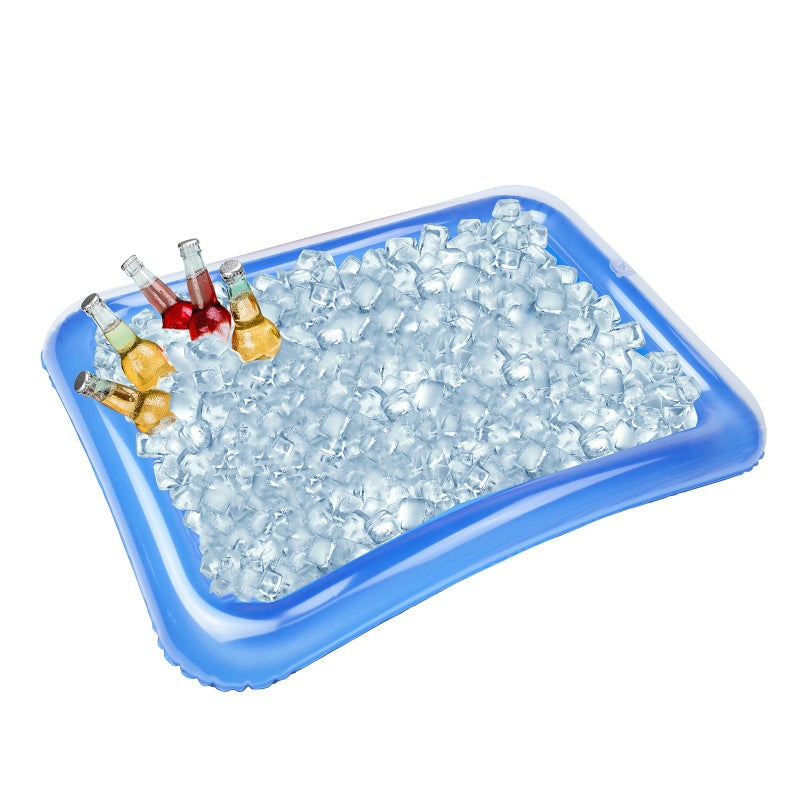 Etistta 4-Pack Inflatable Ice Serving Bar Coolers For Parties  Salad Bbq Picnic Ice Food Drinks Buffet Server Tray For Indoor Outdoor Party - Image 3