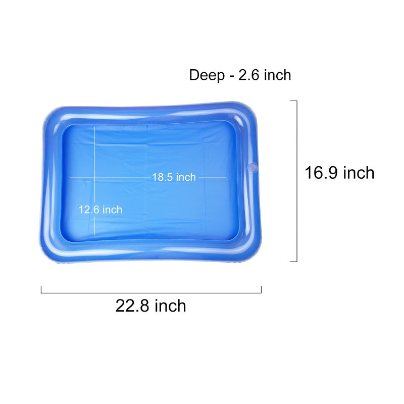 Etistta 4-Pack Inflatable Ice Serving Bar Coolers For Parties  Salad Bbq Picnic Ice Food Drinks Buffet Server Tray For Indoor Outdoor Party - Image 2