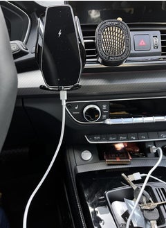 Generic 360° Rotation Automatic Clamping Wireless Car Charger With Mount Bracket Silver  - Image 5
