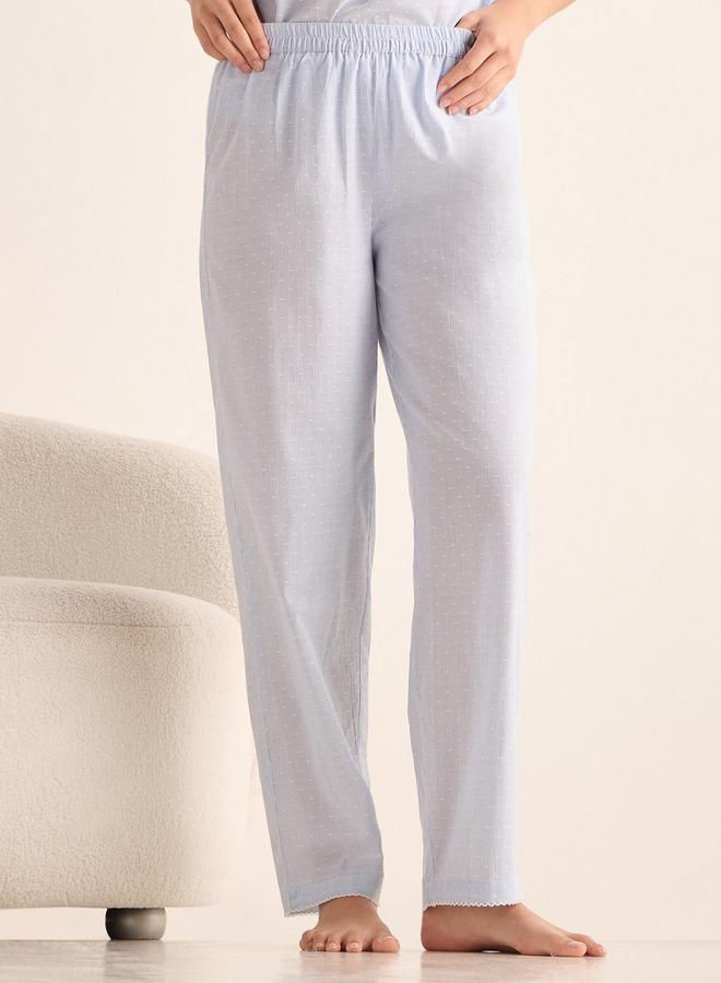 سبلاش فيڤ طقم بيجامة وبلوزة برقبة مستديرة مطرزة - Image 4