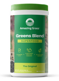 Amazing Grass - Green Superfood All Natural Drink Powder 60 Servings Original  - Image 1
