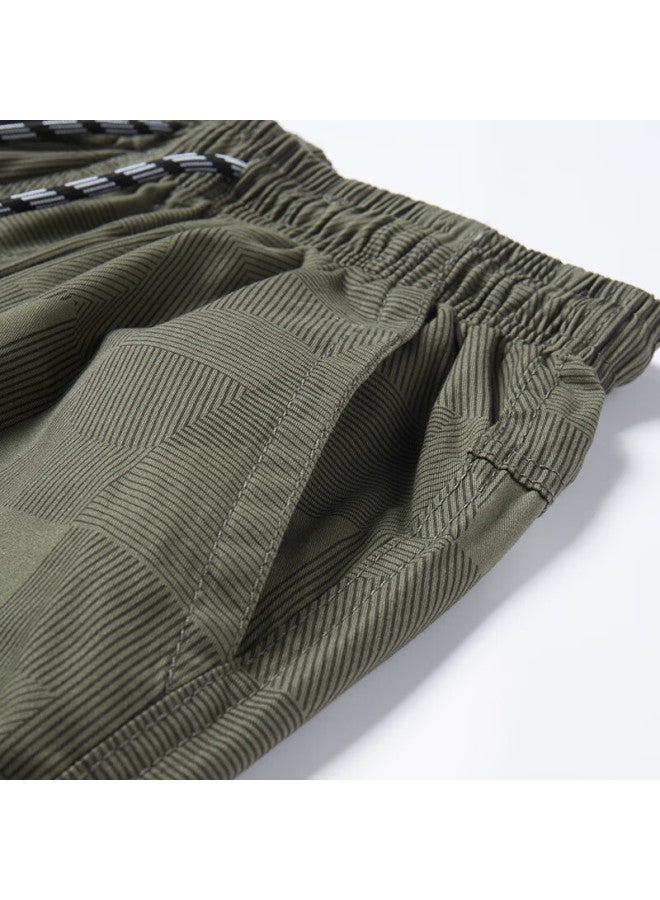 Tucano Men's Summer Fashionable Cotton Breathable Sports Thin Five-point Shorts Black 5XL - Image 2