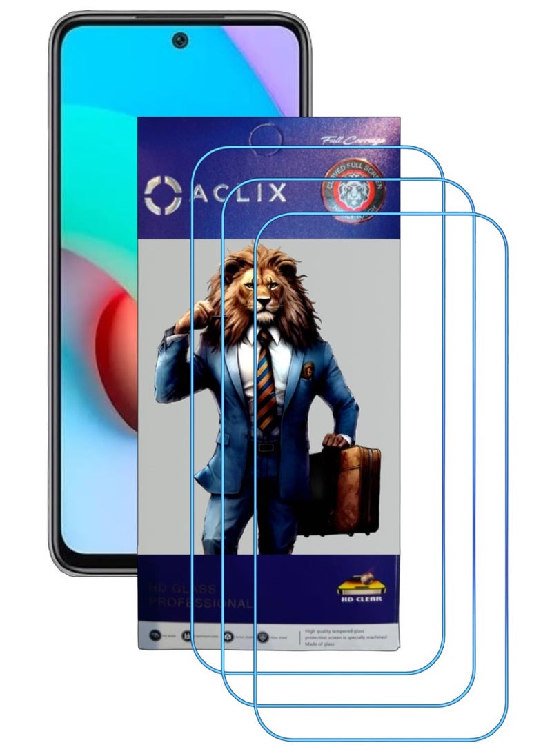 ACLIX 3 Pieces Antistatic ESD Dustproof Premium Quality High Definition Clear Tempered Glass Screen Protector Designed For Xiaomi Redmi Note 11 4G - Image 1