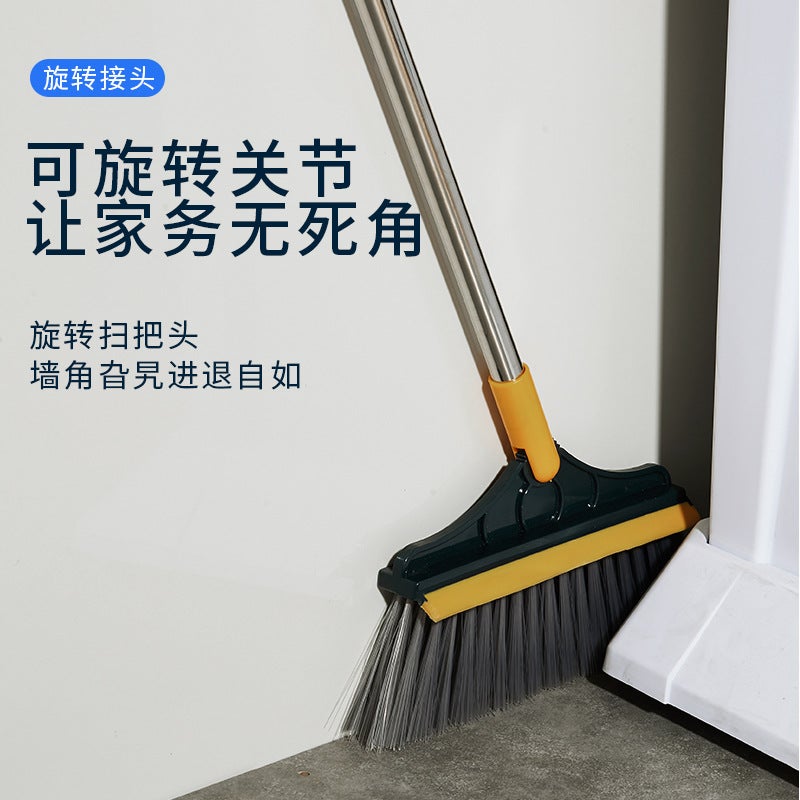 Household Creative Broom And Dustpan Set Soft Bristle Set Sweep Foldableing Scraper Integrated Sweeping Broom Broom Dustpan Combination - Image 4