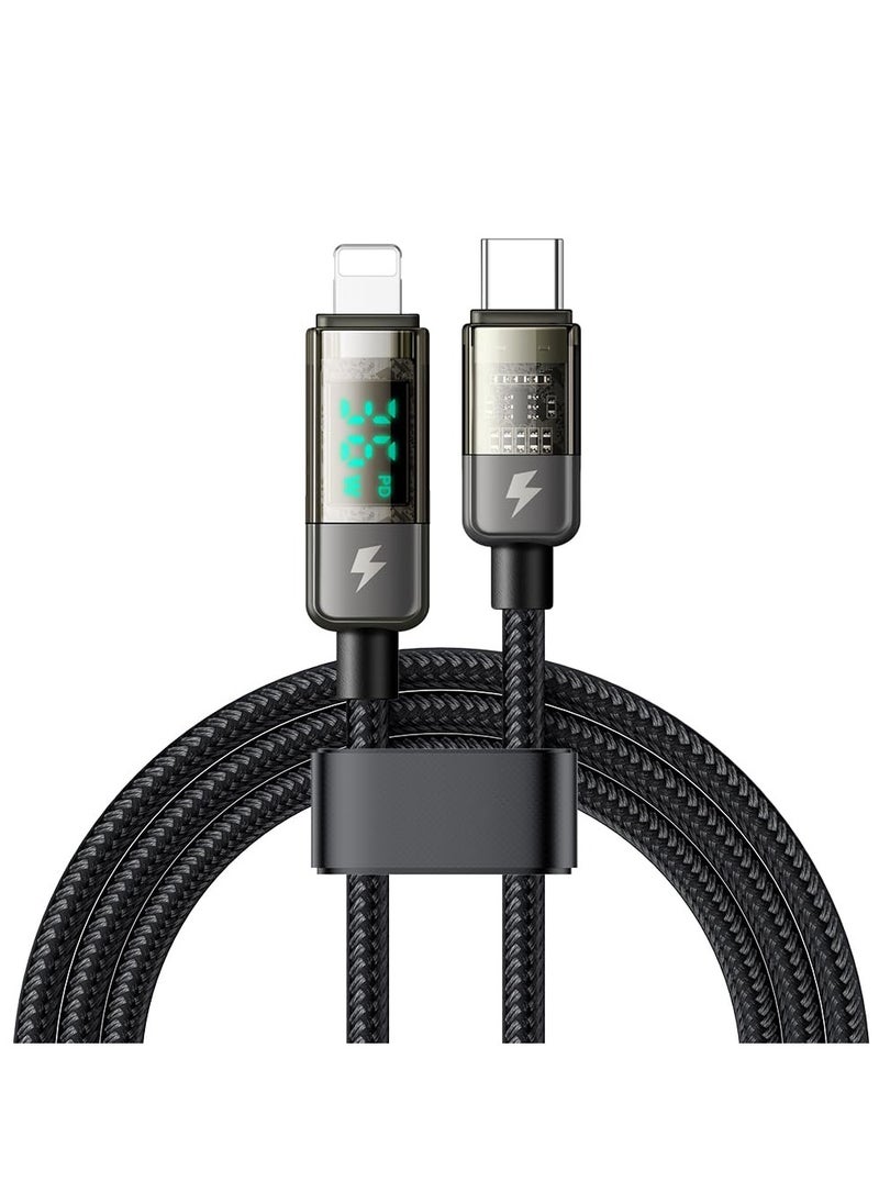 Generic - High Speed USB-C to Lightning Cable with 36W Power Delivery and Digital Display, Auto Power Off for iPhone - Image 1