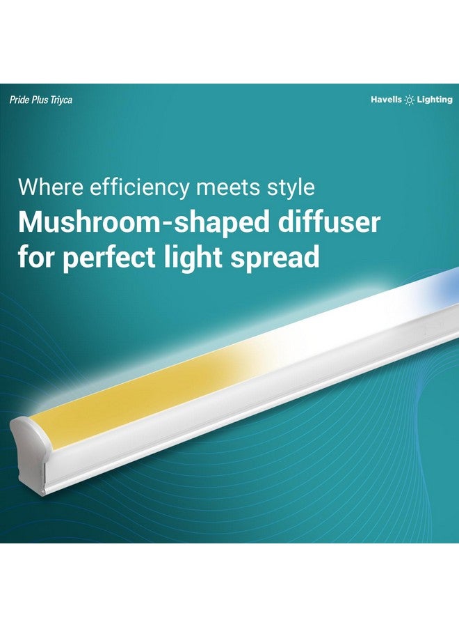 Havells 20W 3 in 1 LED Batten Tubelight|Energy Efficient|Three Color Temperatures(Warm White,Neutral White,Cool White)|Upto 4KV Surge Protection|Made in India |(Triyca)| Pack of 2 - Image 4