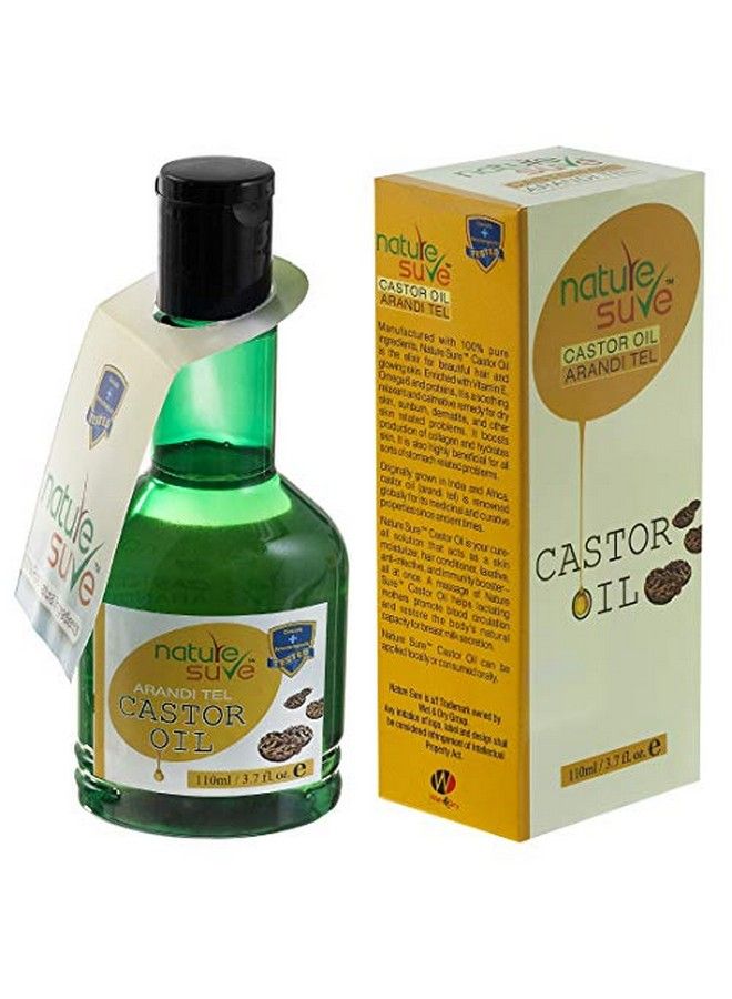 Nature Sure ™ Castor Oil (Arandi Tail) 1 Pack (110Ml) Extracted From Ricinus Communis - Image 1