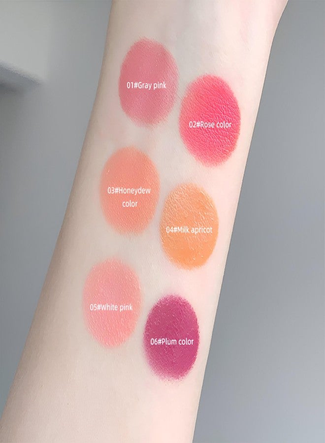 Gege Bear Sweet Rippling Tipsy Liquid Blush | High-Pigment, Moisture-Rich Liquid Blush for a Naturally Luminous Look | Innovative Built-In Sponge Applicator | 6 Exquisite Shades for Customizable Radiance on Cheeks and Lips for All Skin Tones (01# Gray Pink, 2.5mL) - Image 2