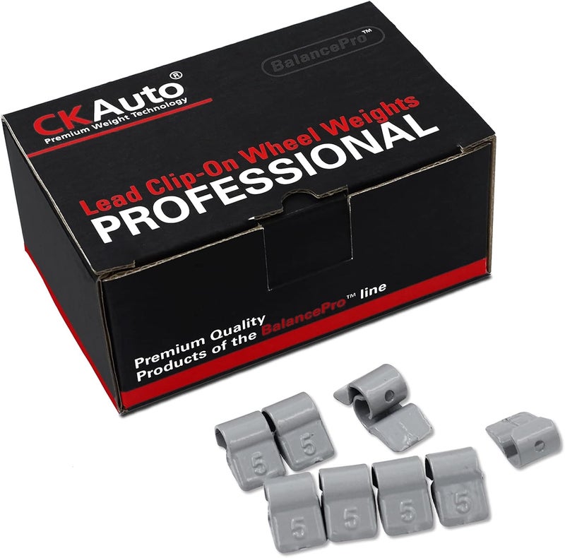 CKAuto FN Series Coated Lead Clip On Wheel Weights, 5g, 25pcs/Box - Image 1
