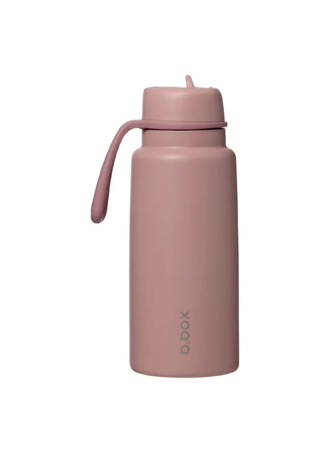 B.Box Insulated Flip Top Water Bottle with Straw | Stainless Steel | Leakproof | BPA-Free | Keeps Drinks Cold up to 46 Hours | 1L (33.8 fl oz / 34oz)-Berry Smoothie - Image 1