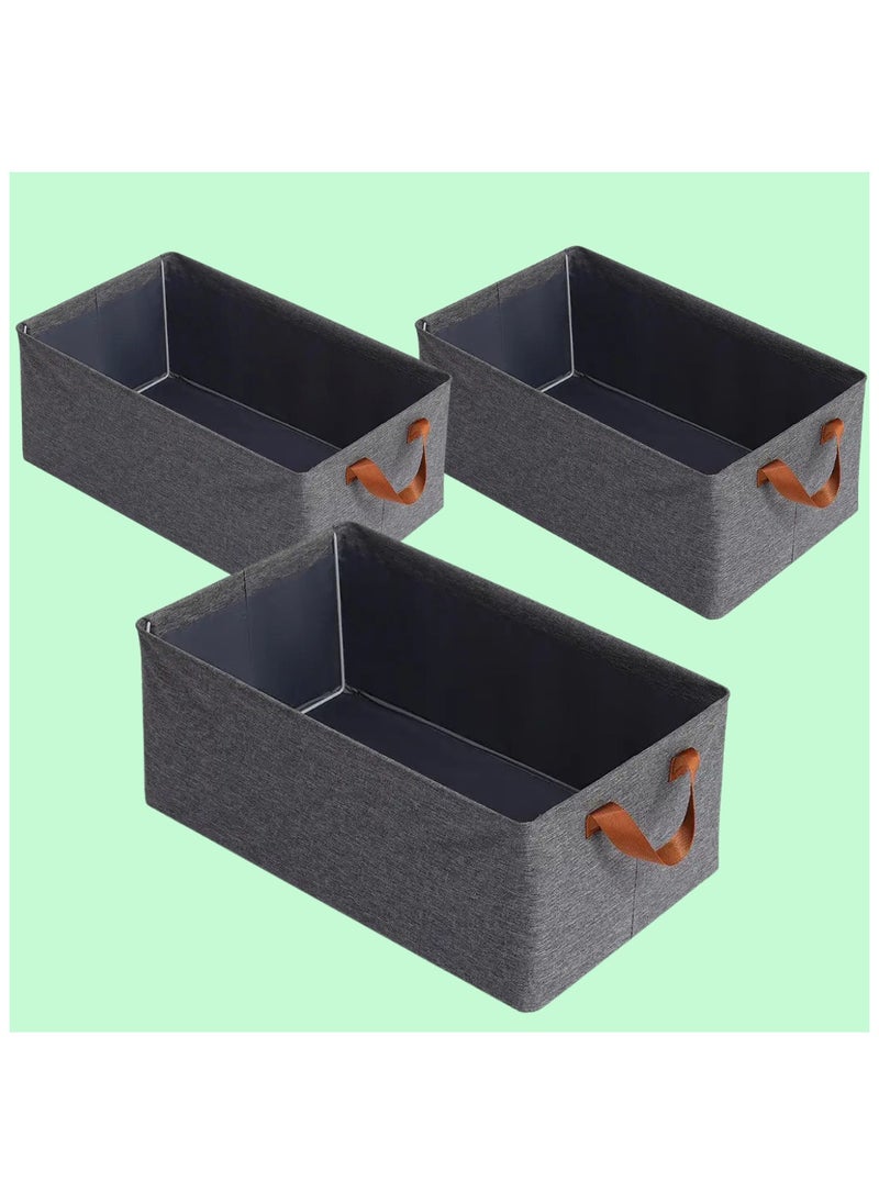 INSX - INSX Foldable Wardrobe Organizer - Waterproof Oxford Cloth Fabric Storage for Jeans, Clothes, Sweaters - 26L Capacity with Steel Frame Support (Pack of 1) - Image 1