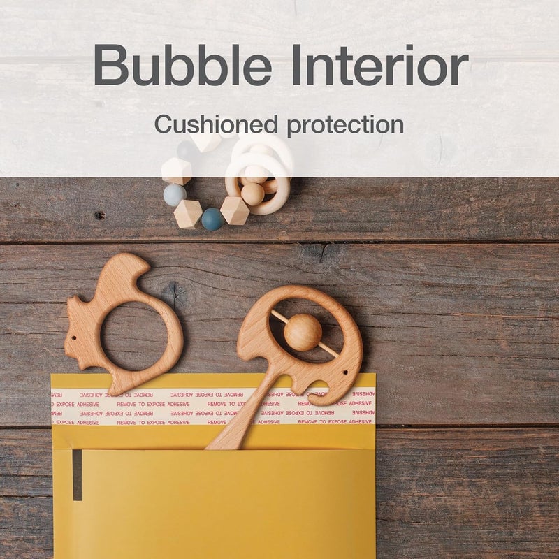 Quality Park Bubble Mailers, 6 x 10 Inch, Kraft Padded Envelopes, Durable Brown Shipping Envelopes, Self Seal Closure, 25 Per Box (QUA95001) - Image 2