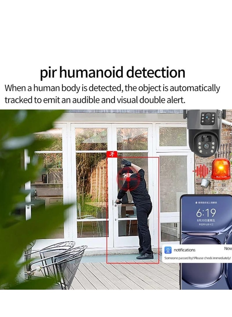 PROLAB SOLAR WIFI DUAL LENS 4K 8MP CLARITY, COLOR AT NIGHT, AUTOTRACKING, 2 WAY AUDIO, 360 ROTATION, APP CONTROL - Image 2