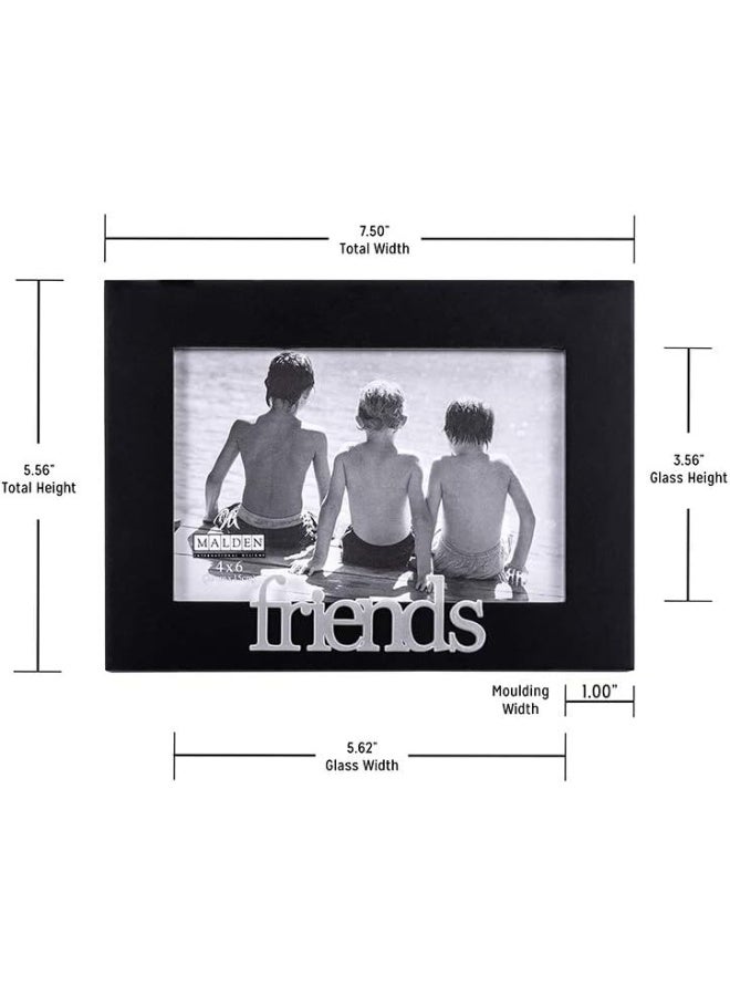 Malden International Designs Friends Expressions Picture Frame, 4x6, Black - Image 5