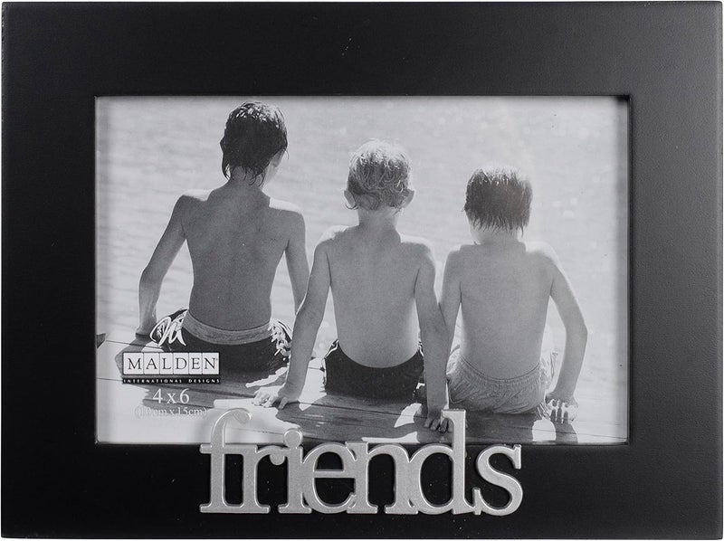 Malden International Designs Friends Expressions Picture Frame, 4x6, Black - Image 1