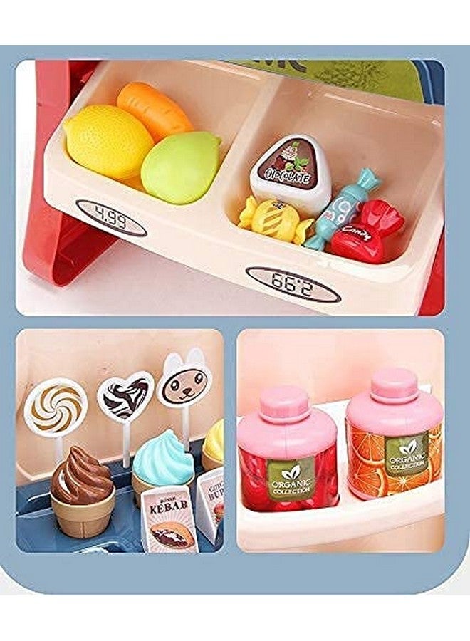 فنبلاست مجموعة ألعاب التسوق من فن بلاست سوبر ماركت للأطفال - مجموعة ألعاب الوجبات السريعة للبنات، ألعاب تظاهرية للأطفال البنات، ألعاب لعب الأدوار للأطفال من سن 3 سنوات فما فوق، هدية عيد ميلاد للأطفال الصغار - Image 4