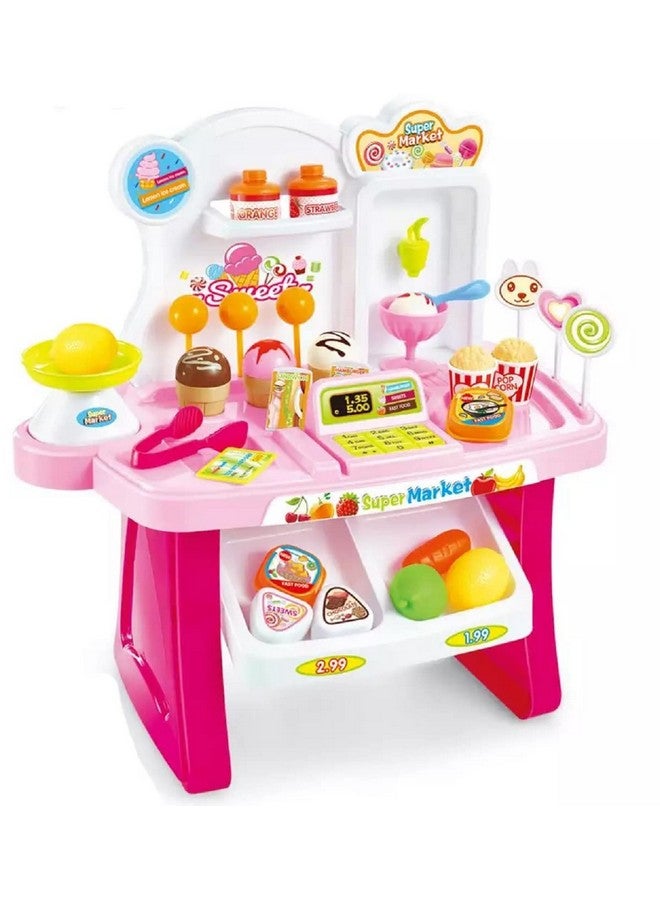 فنبلاست مجموعة ألعاب التسوق من فن بلاست سوبر ماركت للأطفال - مجموعة ألعاب الوجبات السريعة للبنات، ألعاب تظاهرية للأطفال البنات، ألعاب لعب الأدوار للأطفال من سن 3 سنوات فما فوق، هدية عيد ميلاد للأطفال الصغار - Image 1