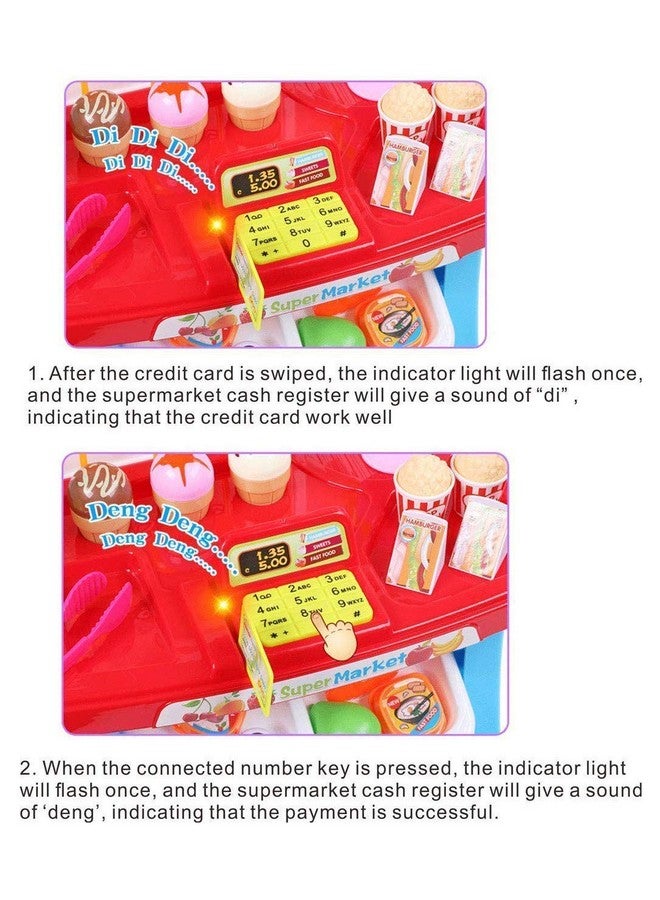 فنبلاست مجموعة ألعاب التسوق من فن بلاست سوبر ماركت للأطفال - مجموعة ألعاب الوجبات السريعة للبنات، ألعاب تظاهرية للأطفال البنات، ألعاب لعب الأدوار للأطفال من سن 3 سنوات فما فوق، هدية عيد ميلاد للأطفال الصغار - Image 5
