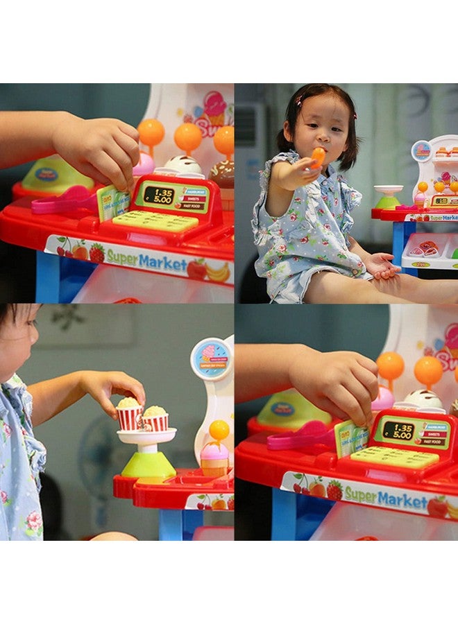 فنبلاست مجموعة ألعاب التسوق من فن بلاست سوبر ماركت للأطفال - مجموعة ألعاب الوجبات السريعة للبنات، ألعاب تظاهرية للأطفال البنات، ألعاب لعب الأدوار للأطفال من سن 3 سنوات فما فوق، هدية عيد ميلاد للأطفال الصغار - Image 2